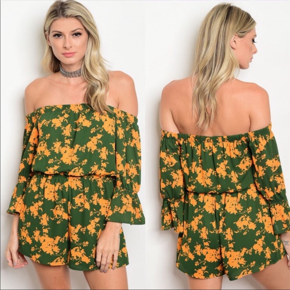 🌴Floral Romper Jumpsuit